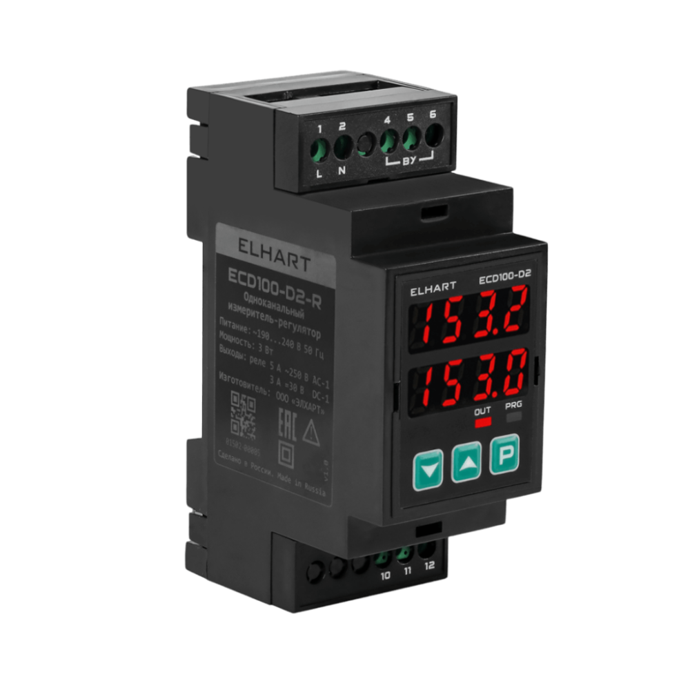 Измеритель-регулятор температуры ECD100-D2-R