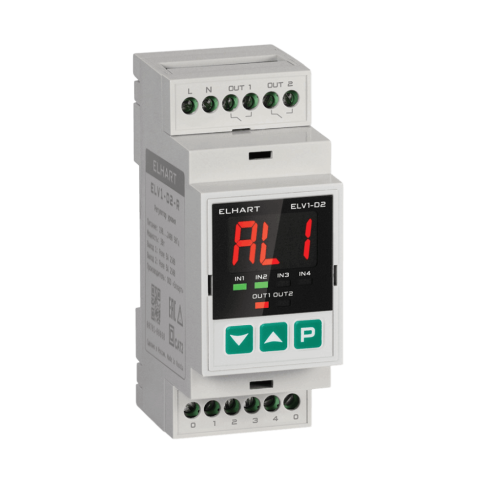 ELV1-D2-R Регулятор уровня жидкости многофункциональный