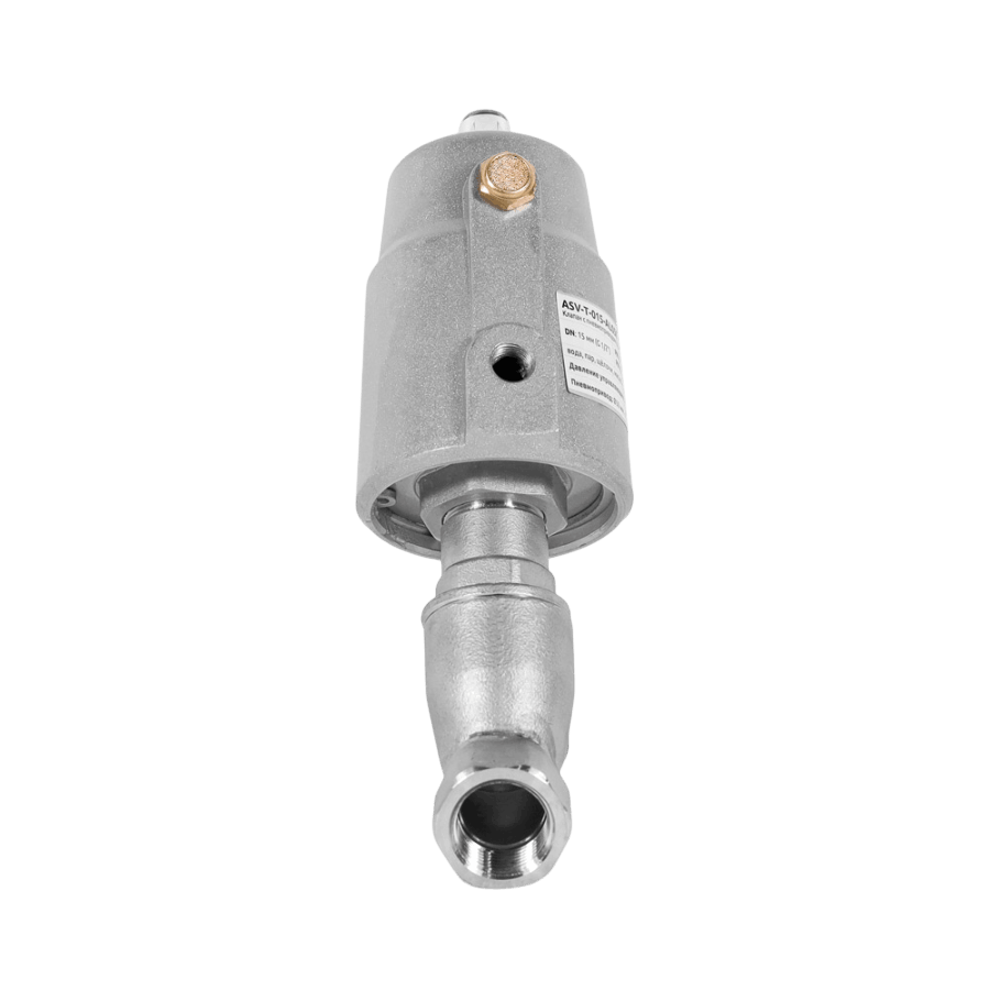 ASV-T-015-AL050 Клапан отсечной пневматический с резьбовым соединением