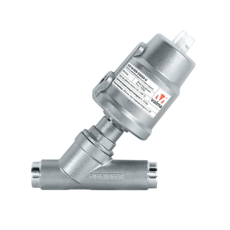 ASV-W-020-SS050-U Клапан запорный пневматический с приварным соединением