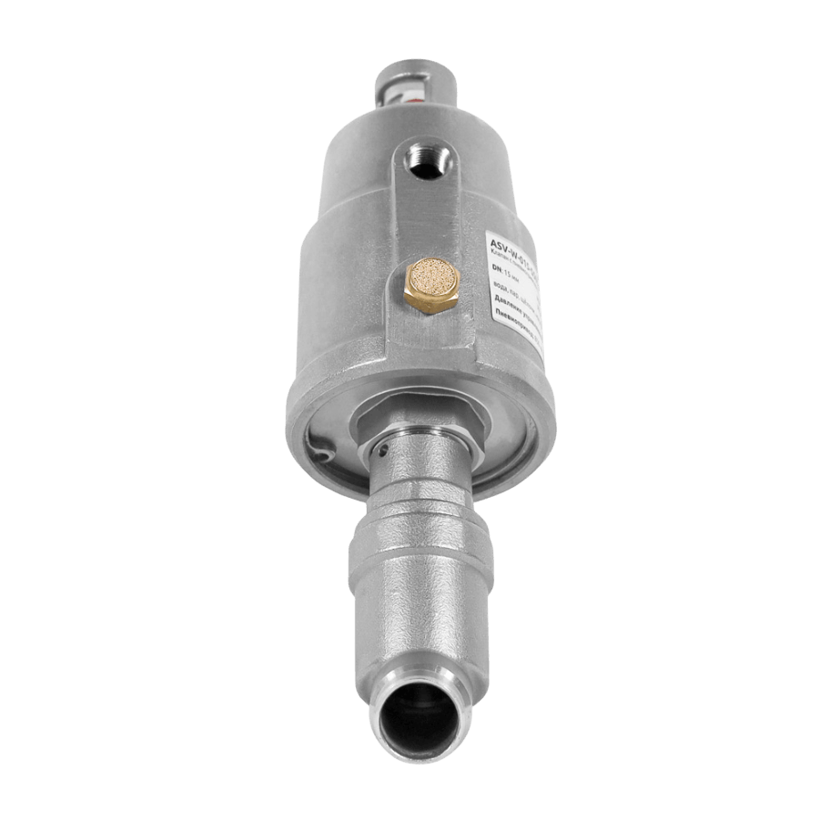 ASV-W-015-SS050-UNO Клапан запорный пневматический с приварным соединением