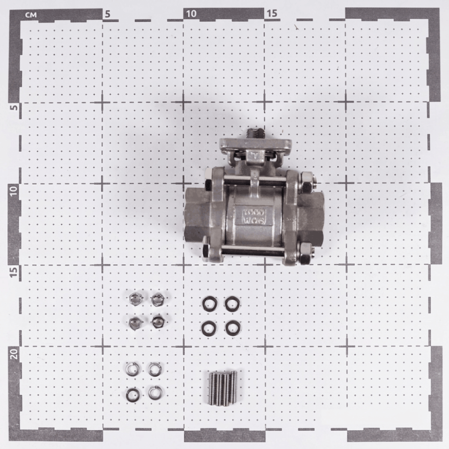 BAV-S316-3P-T-020 Клапан шаровой трехсоставной