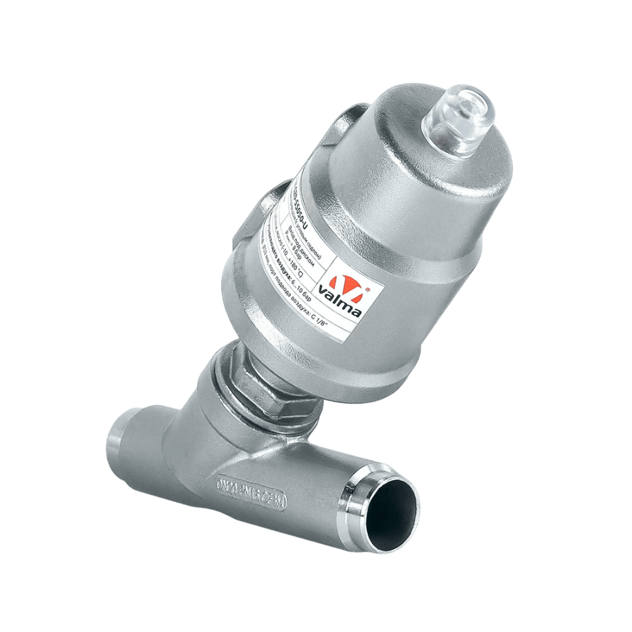 ASV-W-020-SS050-U Клапан запорный пневматический с приварным соединением
