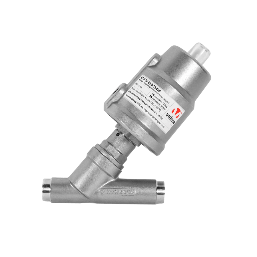 ASV-W-020-SS050 Клапан запорный пневматический с приварным соединением