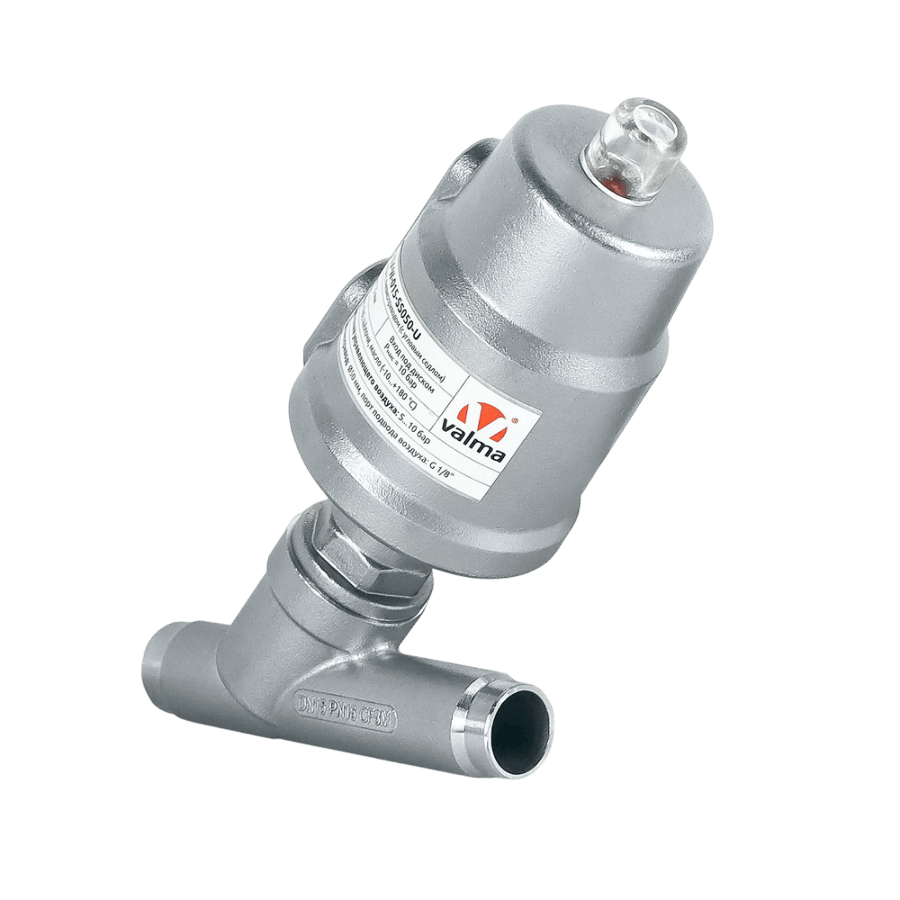 ASV-W-015-SS050-U Клапан запорный пневматический с приварным соединением