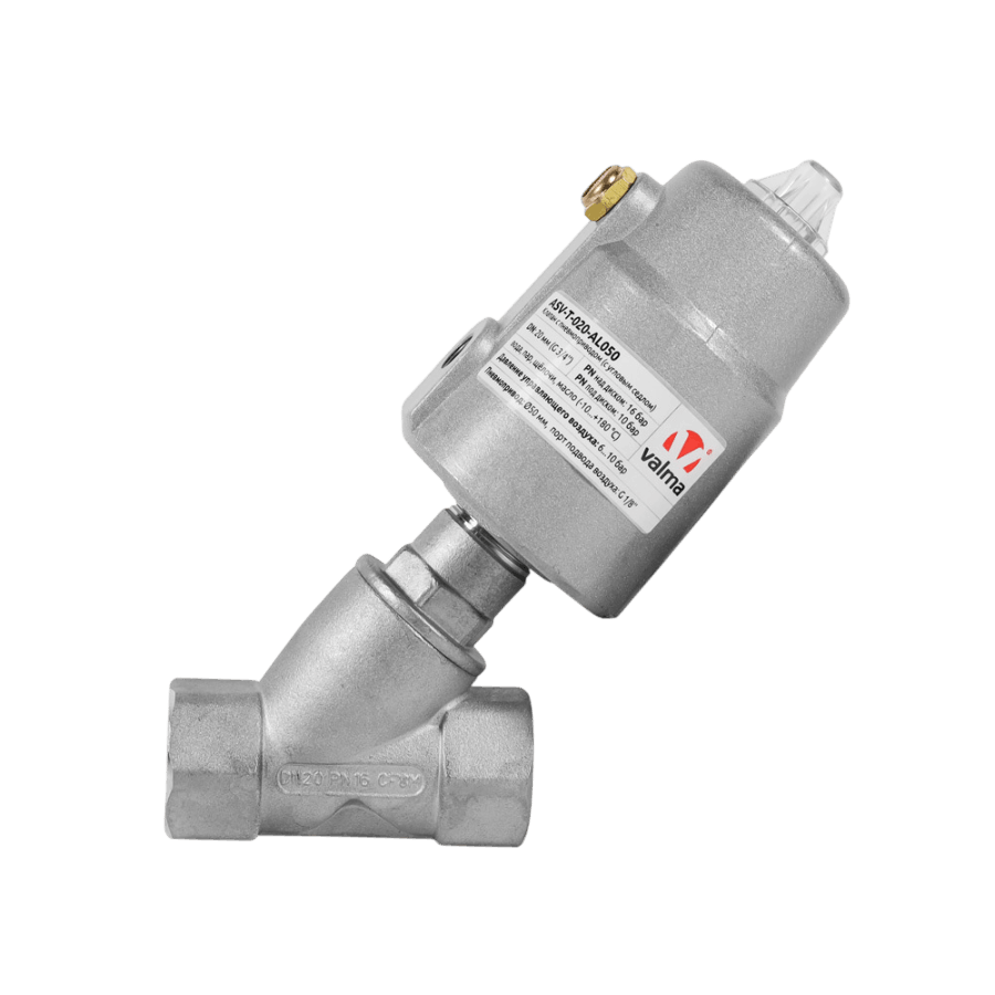 ASV-T-020-AL050 Клапан отсечной пневматический с резьбовым соединением