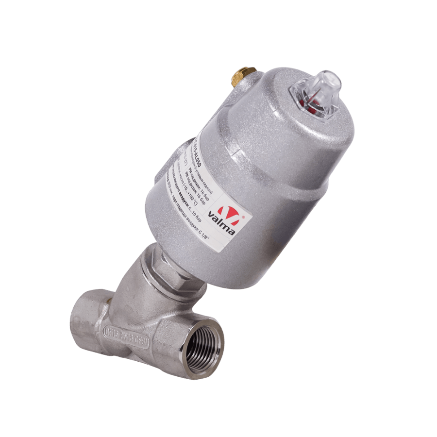 ASV-T-015-AL050 Клапан отсечной пневматический с резьбовым соединением