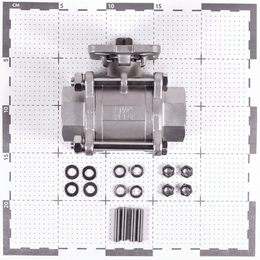 BAV-S316-3P-T-040 Клапан шаровой трехсоставной
